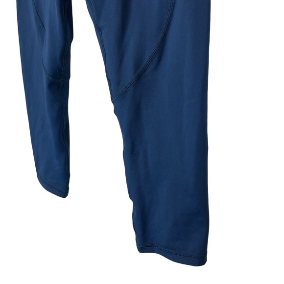 ZYIA ACTIVE Navy Blue Cropped Skinny Leggings Yoga Pants Pockets Workout 8 / 10 - Picture 7 of 16